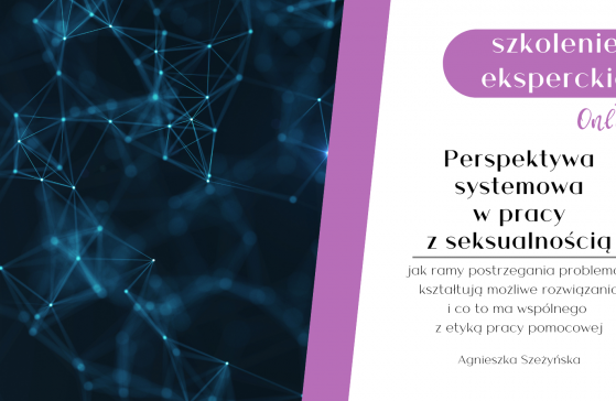 Szkolenie eksperckie | Perspektywa systemowa w pracy z seksualnością